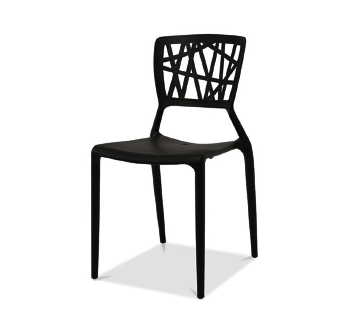 Design-Stuhl schwarz